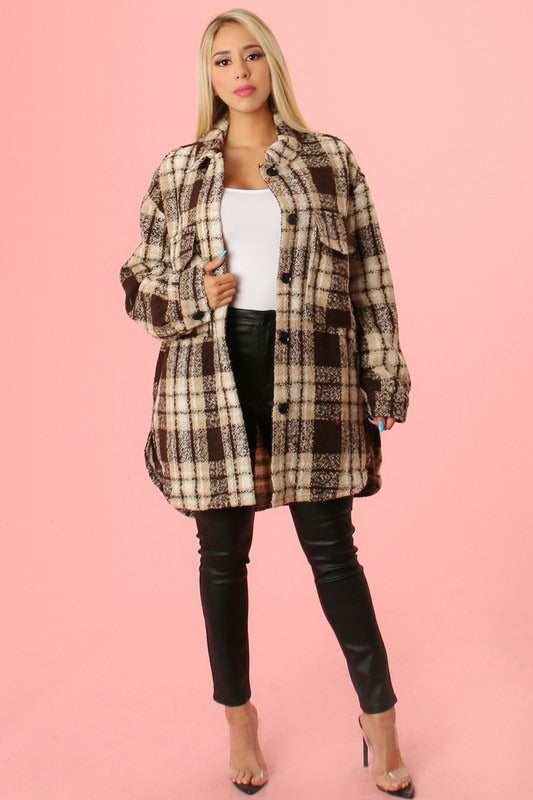 Belle Plaid Coat