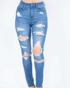 Ava Skinny Distressed Jeans